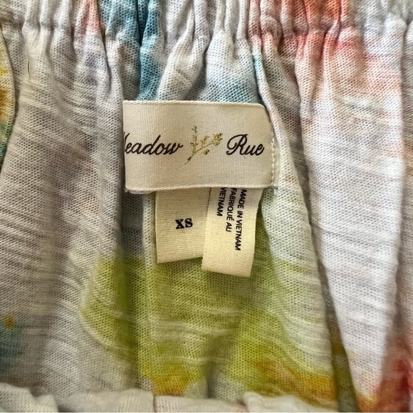 Anthropologie Meadow Rue Top Effervesce Off The Shoulder Multicolor XS - Picture 4 of 5